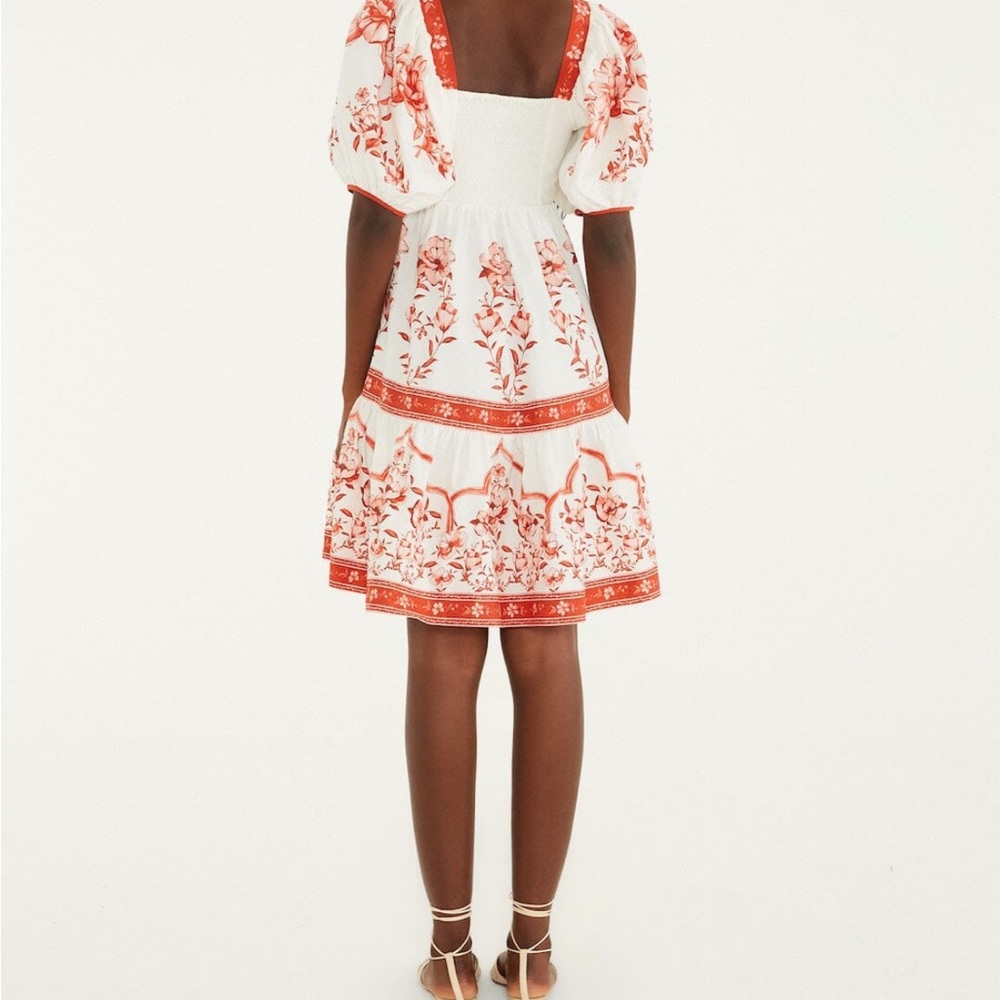 NWT 🌺 FARM RIO Red Porcelain Garden Mini Dress - Picture 4 of 9
